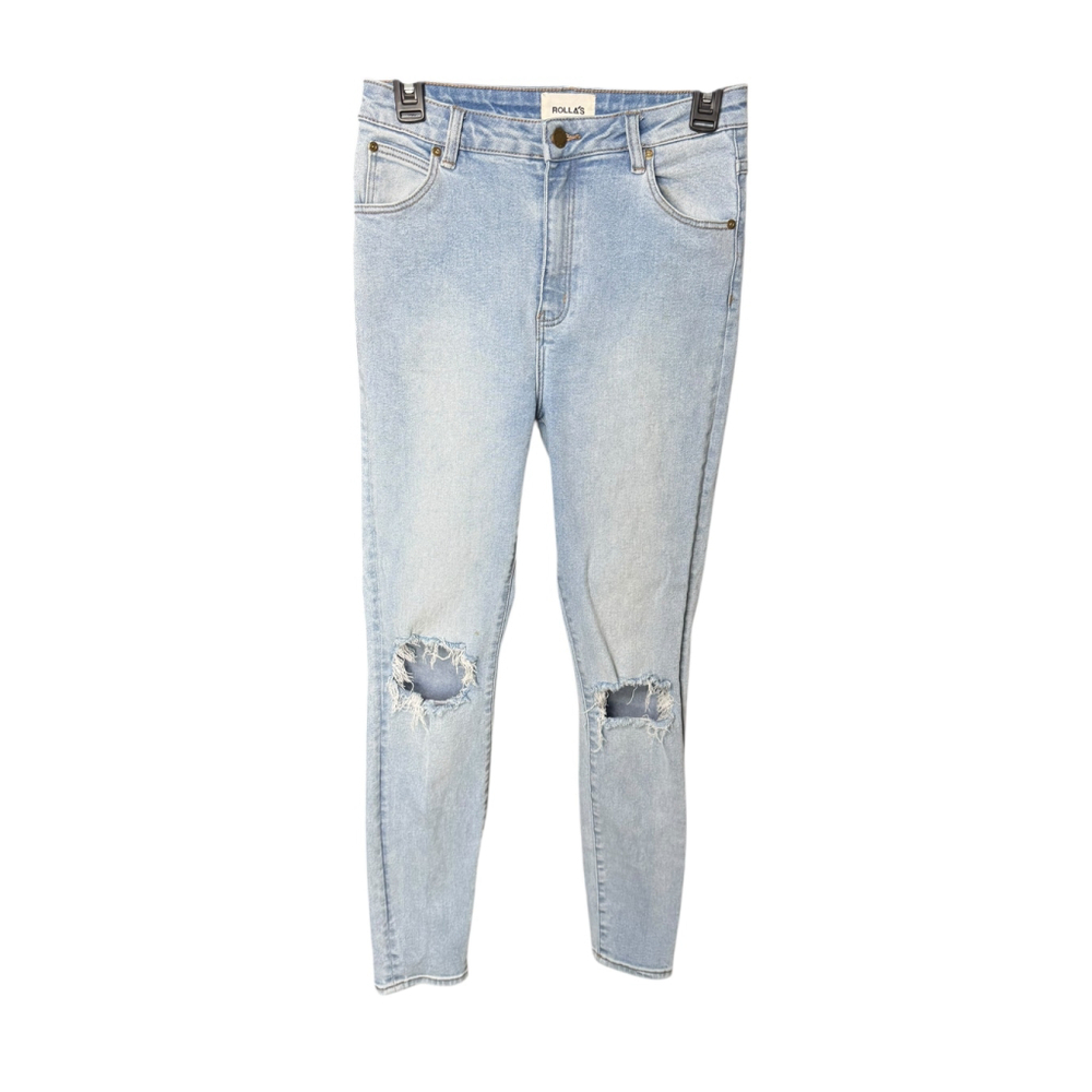 Rolla's Distressed High Rise Super Skinny Jeans